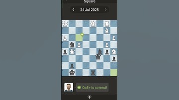 24-7-2025 chess.com daily puzzle♟️🧩 #chess #chesspuzzleseries #puzzle #chesspuzzle #chesscom