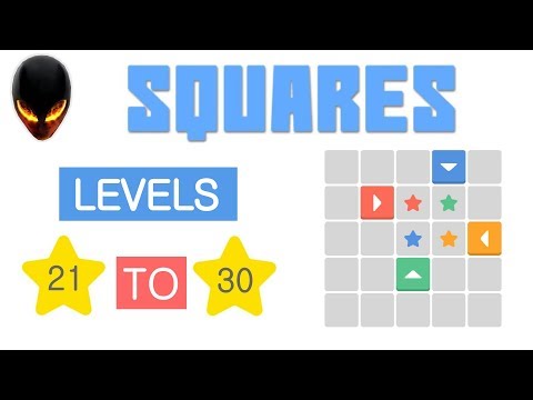 Squares Level 21 22 23 24 25 26 27 28 29 30 (Minimal Puzzle Game)