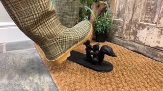 Black Pendarve Forest Squirrel Cast Iron Boot Scr
