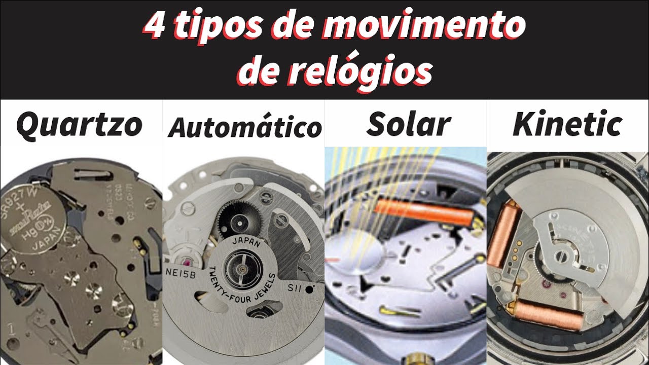 4 Tipos de movimentos de relógios - Relojoaria JJ
