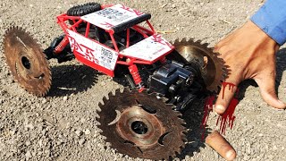 Can This RC Car Drive on Custom Saw Blades Reaper Wheels