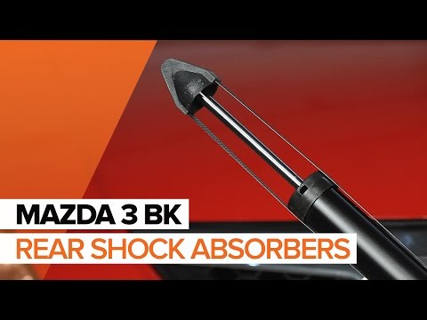 How to replace rear shock absorbers on MAZDA 3 BK TUTORIAL | AUTODOC