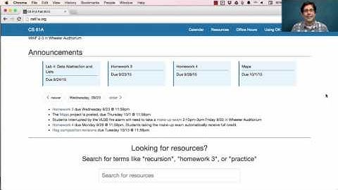 61A Fall 2015 Lecture 11 Video 1