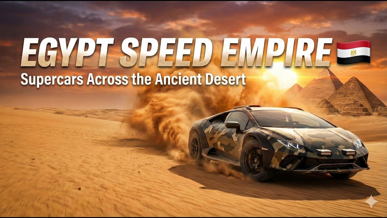 Egypt Speed Empire 🇪🇬 | Supercars Across the Ancient Desert