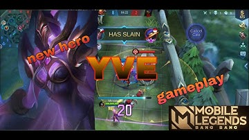 Mobile Legends New Hero "YVE " Mortal enemy of Zhask (Skill Tutorial and Gameplay)
