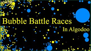 Bubble Battle Race in Algodoo #marblerace #marblerun #algodoo