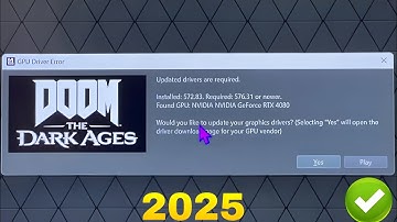 How To Fix GPS Drive Error In DOOM: The Dark Ages GPU Drive Error