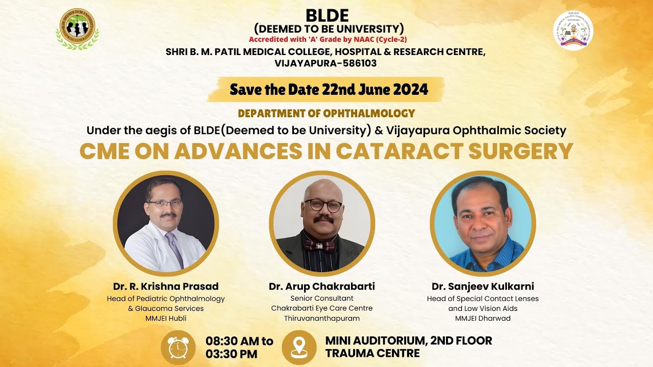 CME ON ADVANCES IN CATARACT SURGERY - YouTube