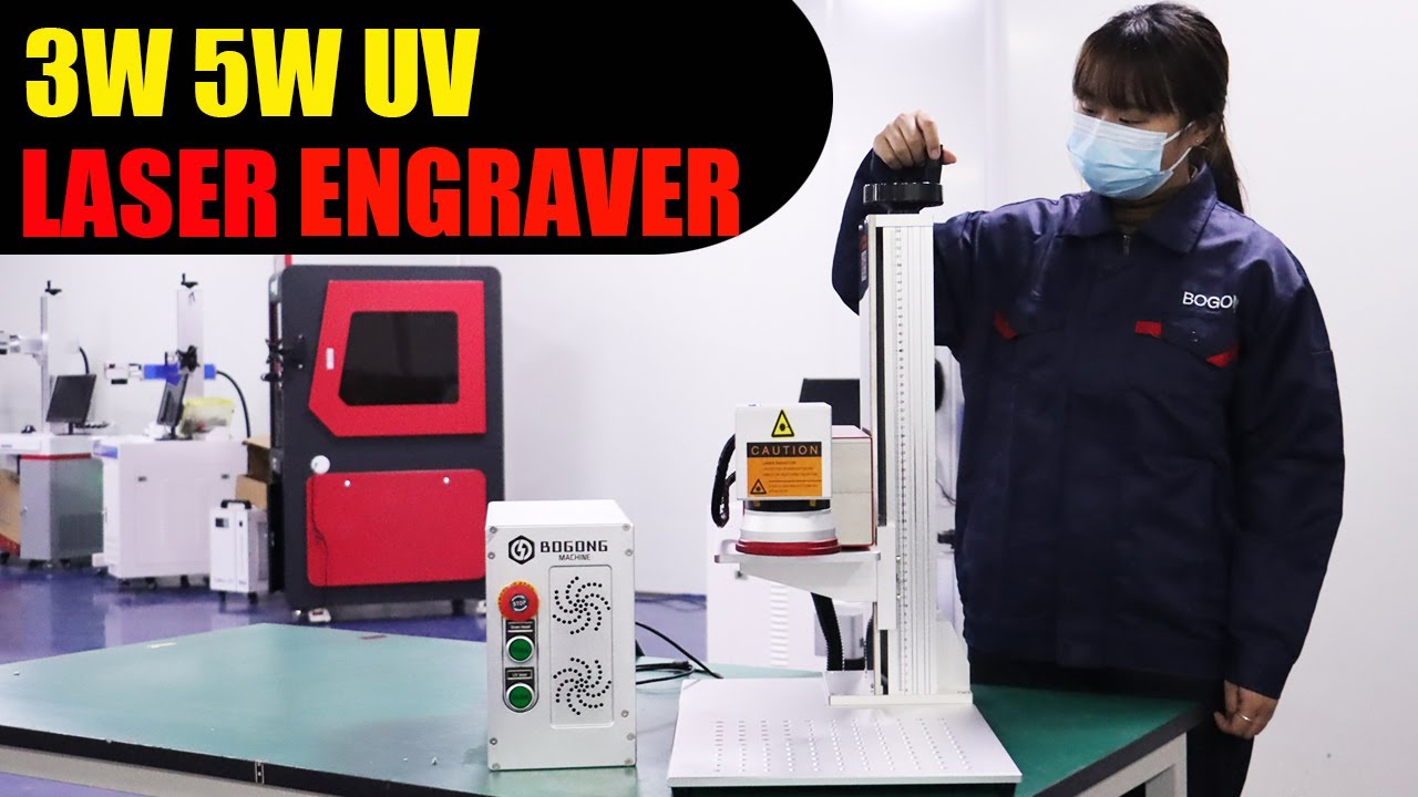 The best uv laser marking machine 3W 5W laser etching glass