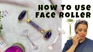 💫How to use A Face Roller Massager ☺️#Amethyst face roller #How to use face roller screenshot 2
