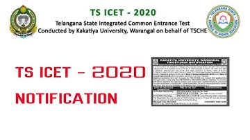 TS ICET 2020 Notification Date| TS ICET 2020 Apply Online