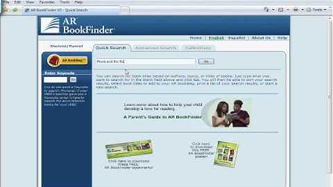 Using AR Bookfinder: A Parent