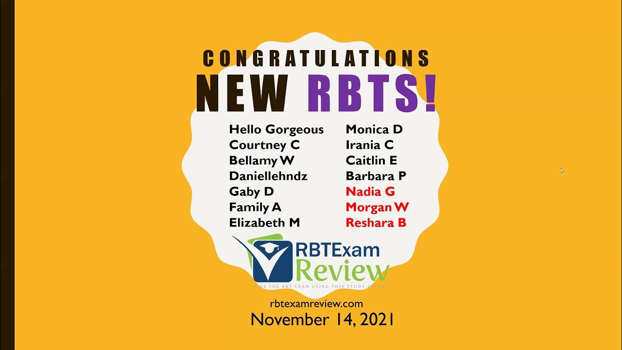 Congratulations On Passing The RBT Exam RBT Exam Review Sunday congratulations-on-passing-the-rbt-exam-rbt-exam-review-sunday