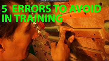 Climbing training 5 most common errors SUB ENG Kelios Bonetti MD PHD, expert in climbing pathology
