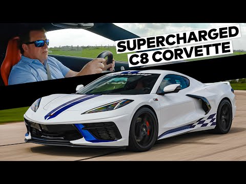 Supercharged C8 Stingray Sounds WICKED! // John Hennessey Test Drives H700 C8 Corvette