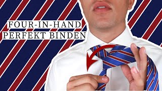 Der Four-in-hand Krawattenknoten: Ganz einfach!