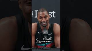Victor: hooper by day, marketer by night 🤣👏 #spurs #nba #wemby