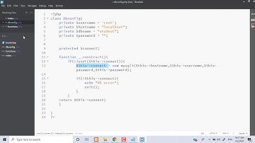 php OOP advance CRUD part 1