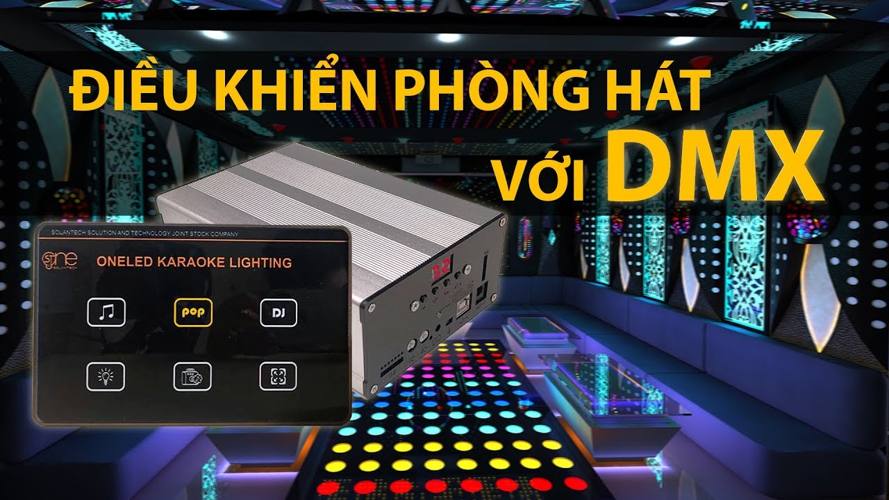 Điều khiển phòng karaoke bằng mạch DMX như thế nào? - YouTube