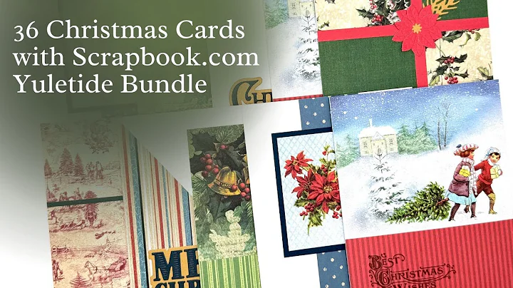 36 Christmas Cards from 1 Paper Pad | Use ALL Products from Scrapbook.com Yuletide Bundle