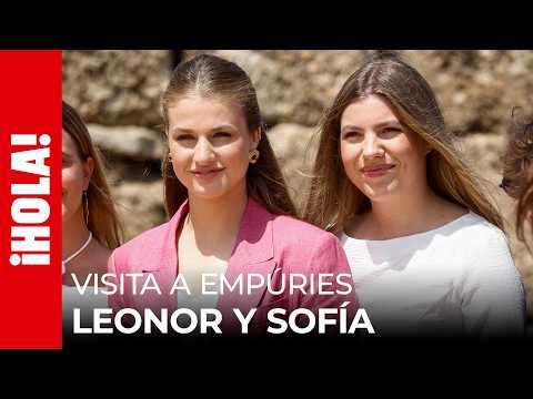 La princesa Leonor y la infanta Sofía cambian el fútbol por la historia en su visita a Empúries