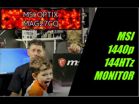 MSI OPTIX MAG27CQ Unbox/assembly/review A monitor for gamers and content creators 1440p and 144 MHz