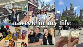 LA VLOG: living out my LA dreams 🌴 American grocery haul, Universal Studios, shopping + Catch LA