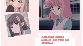 Aesthetic Anime Decals for your royal high journal | Kxthiique screenshot 5