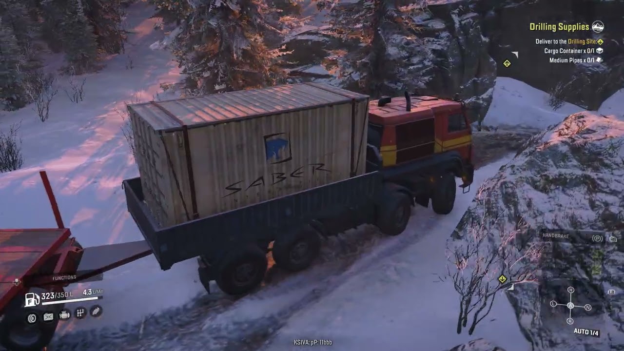 SnowRunner Career Mode | Episode 17 | Drillling supplies(Alaska North Port)