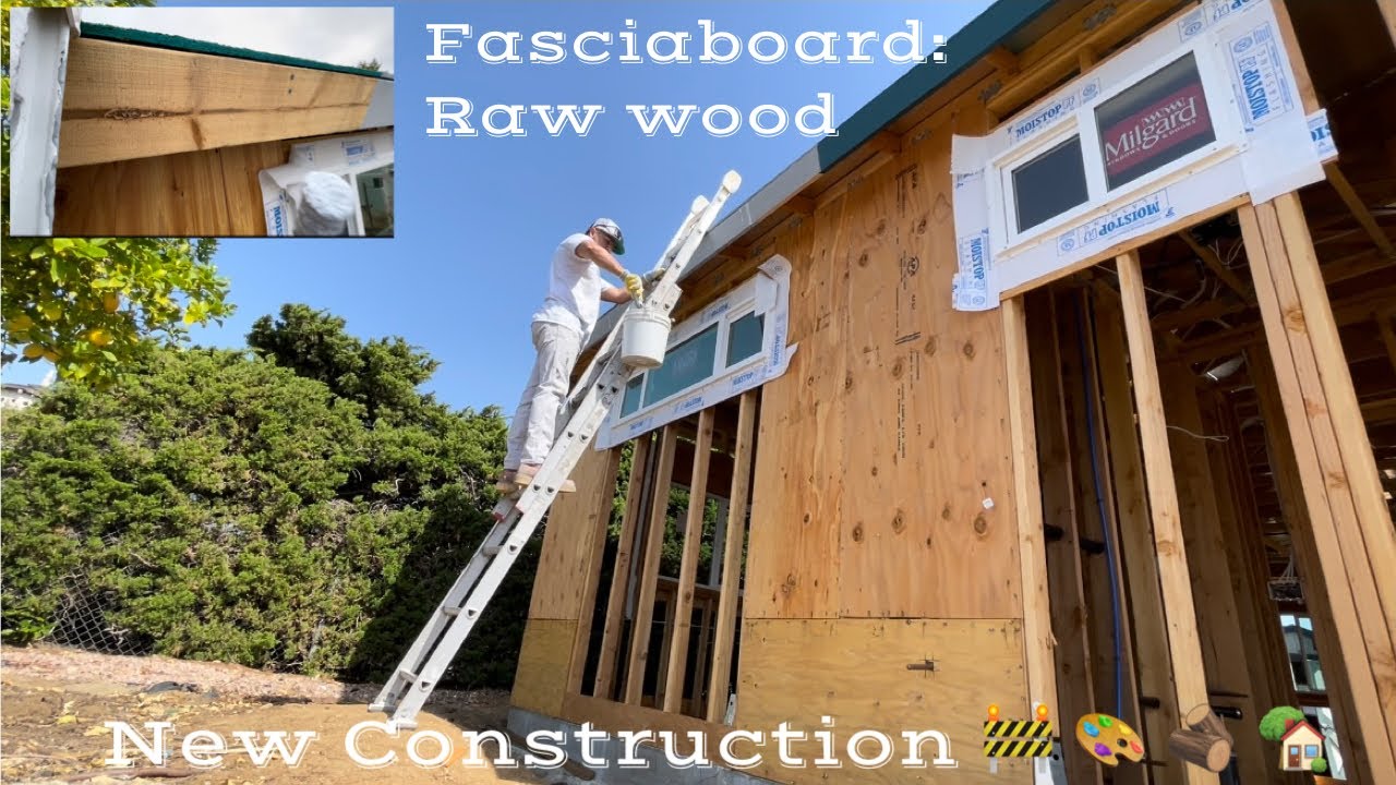 How to paint New fasciaboard Painting raw wood primer & 2 coats of