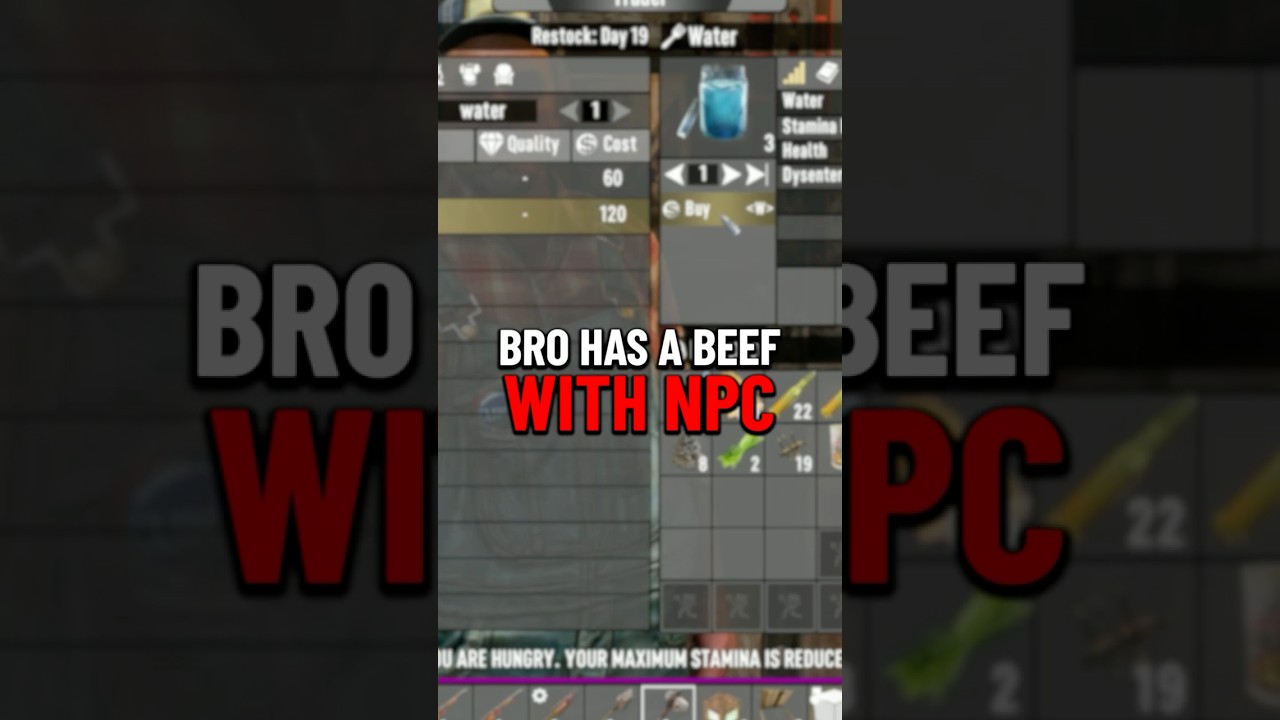 Bro Has a BEEF with NPC 😭🙏 #shorts #coconutb #7dtd