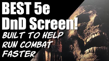 The Best DM Screen for 5e DnD - Designed to Make Combat Run Faster (Dungeons & Dragons, D&D)