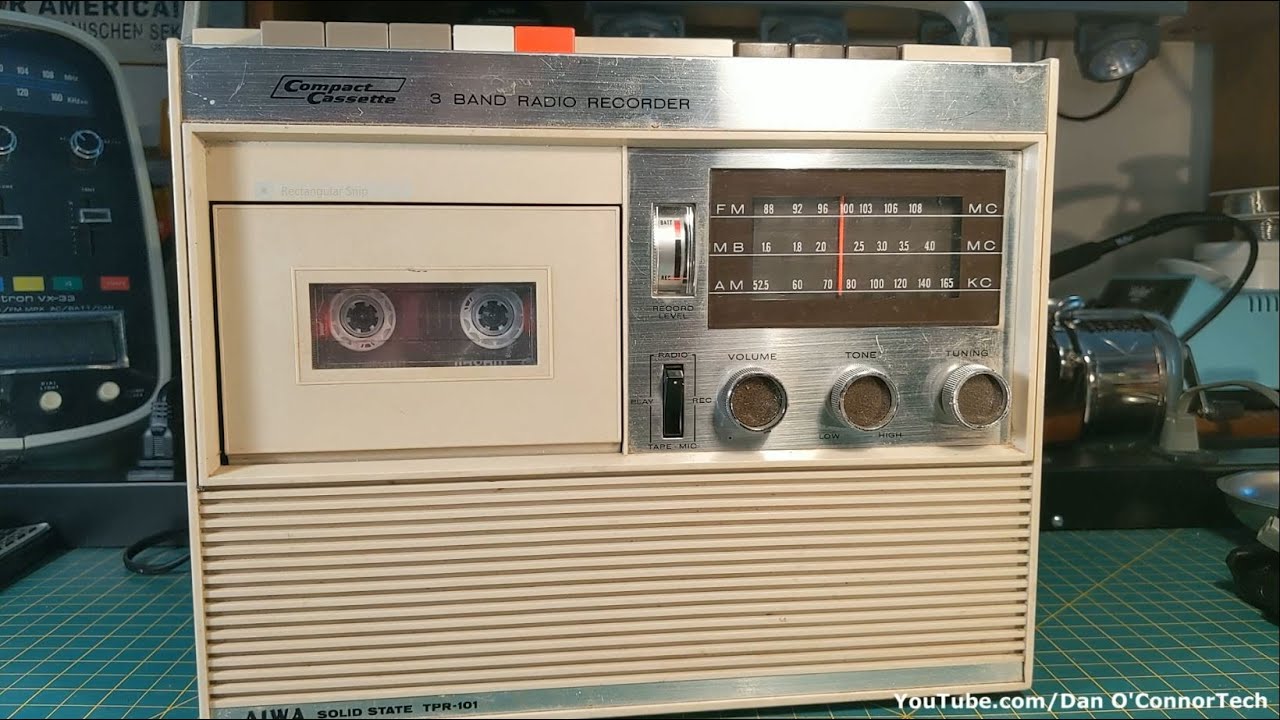 1969 Aiwa TPR-101 Radio Cassette Recorder - YouTube