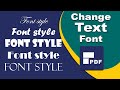 How to change font style in pdf using pdfelement