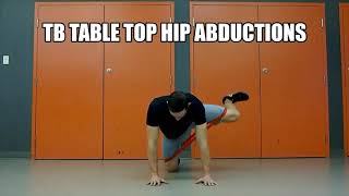 (tb) Table Top Hip Abductions