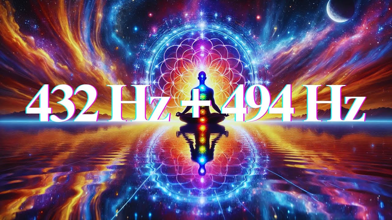 432 Hz + 494 Hz Raise your Vibrational Frequency - Release Negativity ...