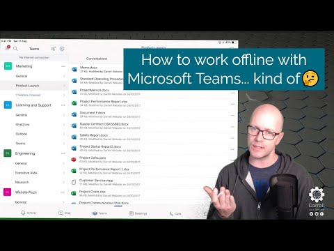 How to work offline with Microsoft Teams... kind of ?