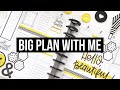 Plan With Me // Big Happy Planner // Yellow and Black Spread // Hand Drawn Boxes