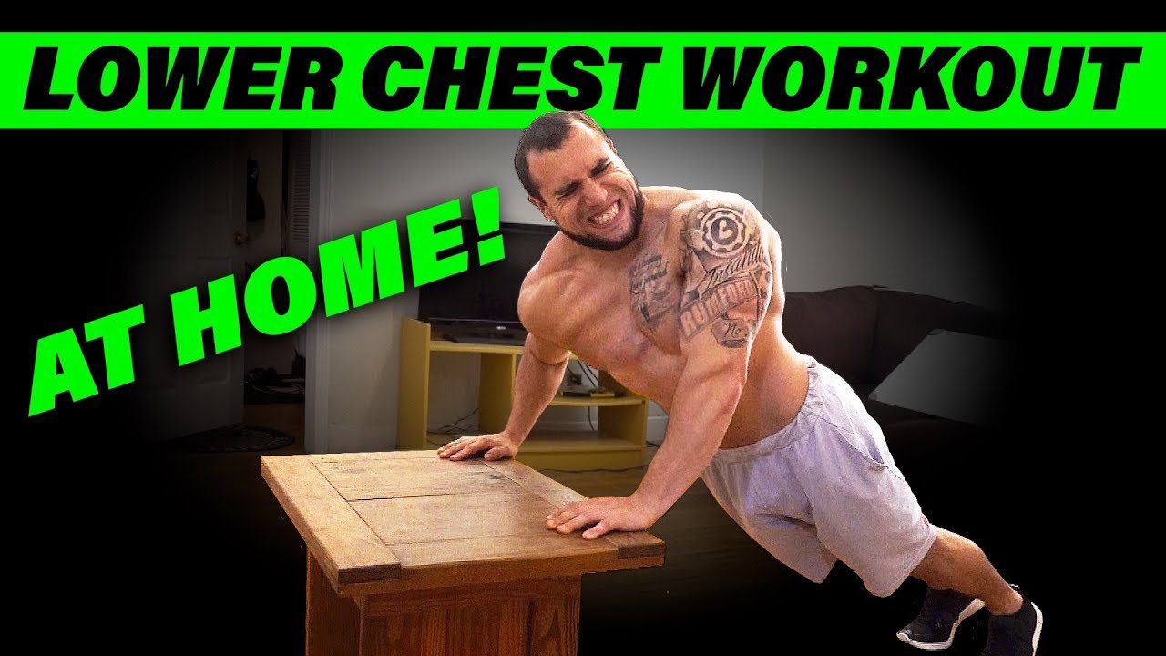 Intense 5 Minute At Home Lower Chest Workout - Youtube