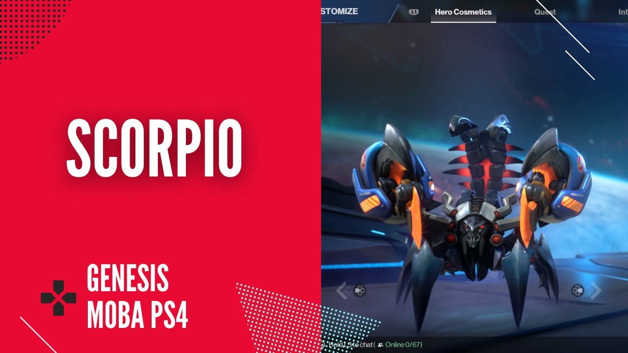 SCORPIO - GENESIS PS 4 - GAME MOBA PS 4 - MIRIP MOBILE LAGENDS