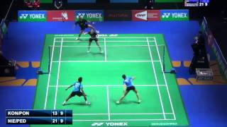 R32 - XD - J.F.Nielsen / C.Pedersenvs vsT.Kona / A.Ponnappa - 2014 All England Badminton Open (G2)