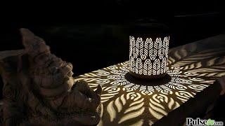 Solar-Powered Shadow Deco Lantern by iZoom: Automatic, Outdoor Accent Lighting