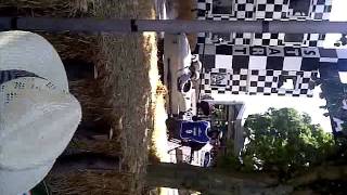 Morgan Three Wheeler burnout Goodwood Festival of Speed 2011