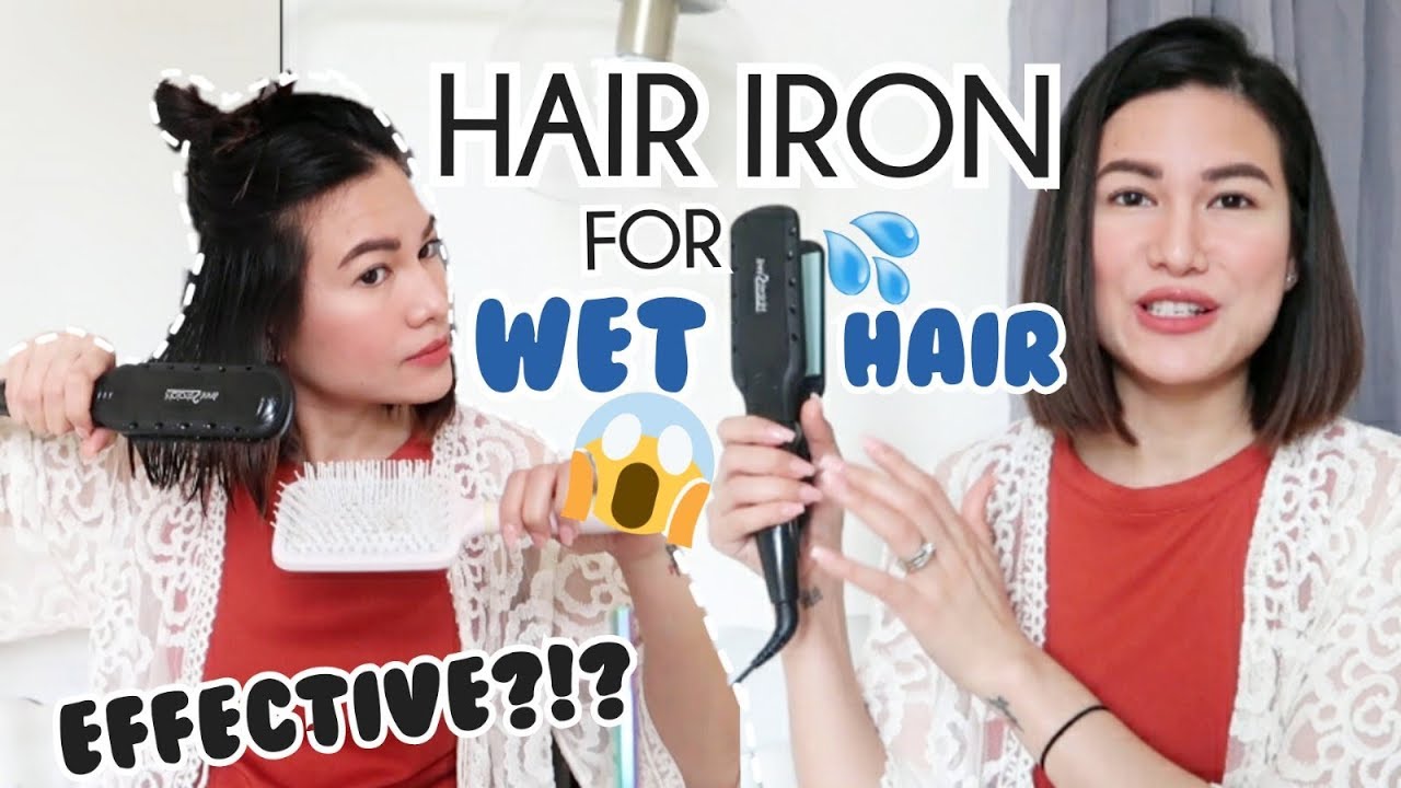 NO NEED TO BLOWDRY!😱 REVIEW l DEMO REMINGTON WET 2 STRAIGHT HAIR IRON