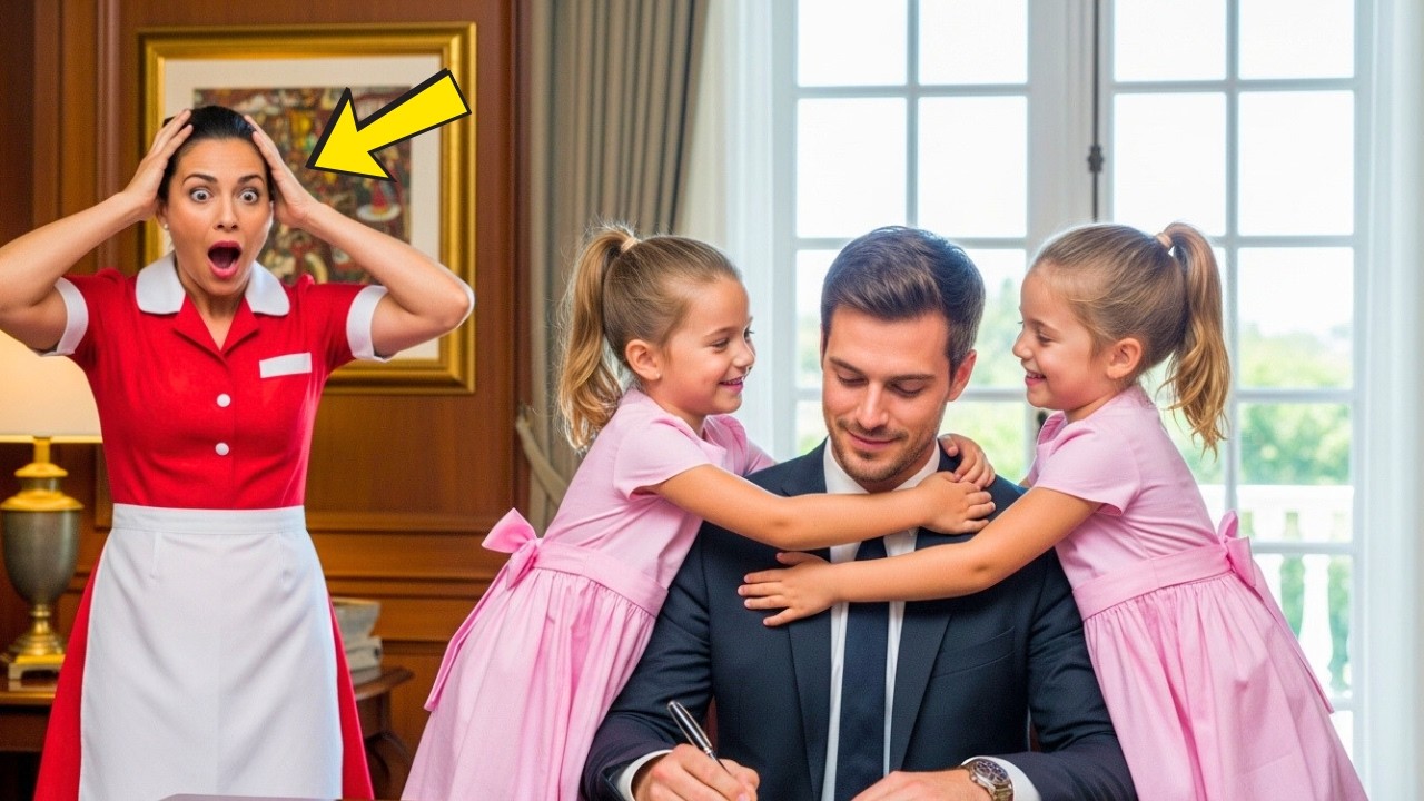 كان المليونير حزيناً... حتى قامت بنات عاملة النظافة بفعل لا يمكن تصوره.