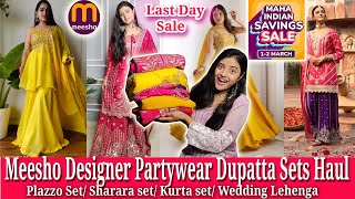 🔥 Designer Meesho Partywear Haul 2025 💃✨ Latest Indo Western Dresses, Stylish Lehengas & Suits 🛍️ screenshot 4