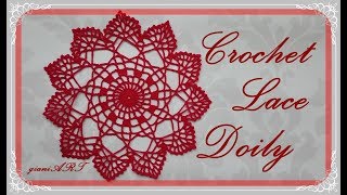 Easy to Crochet Lace DOILY tutorial