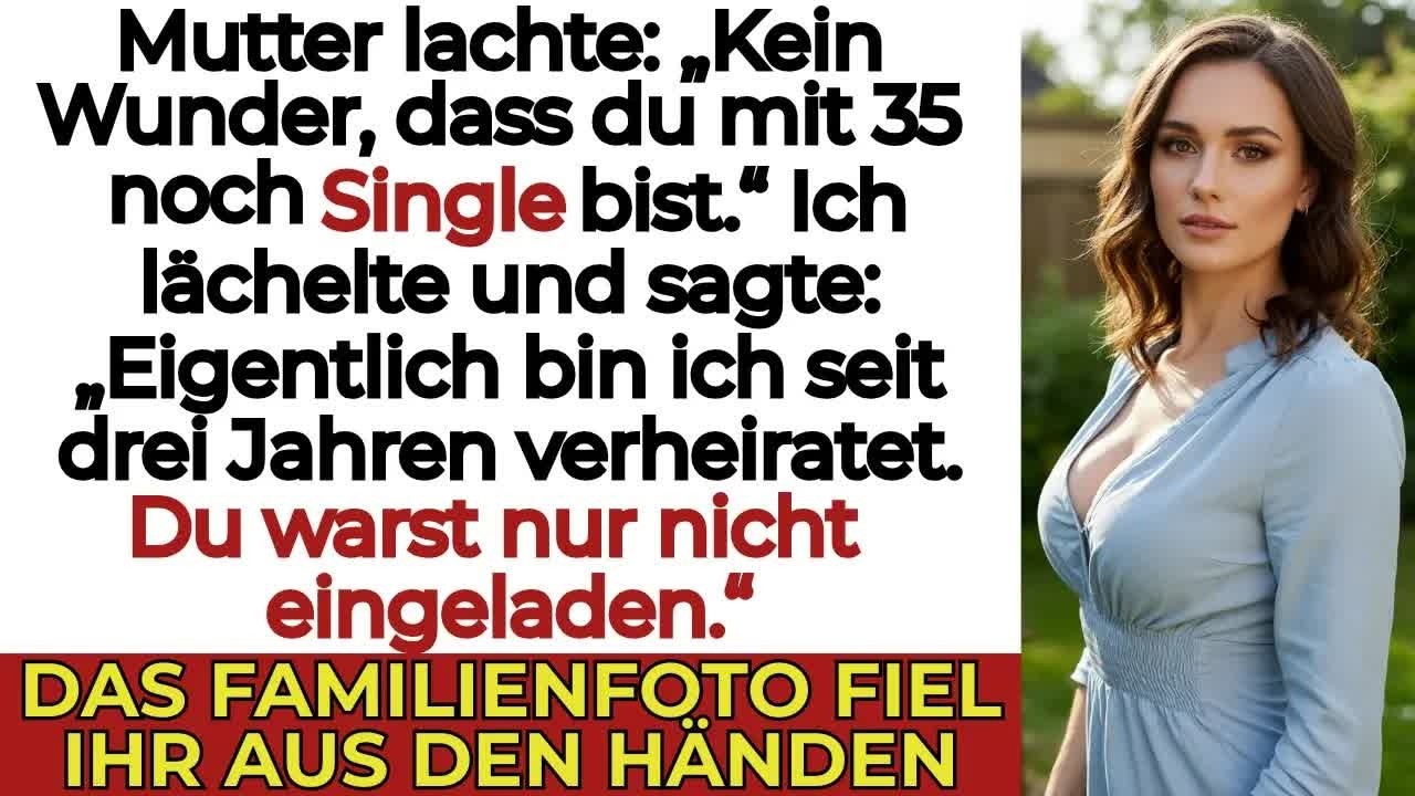 Meine Mutter sagte vor der Familie „Mit 35 noch Single“ — sie wusste nichts von meiner Ehe…
