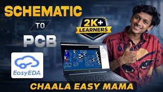 PCB Design ఎలా చేయాలి? | EasyEDA Software Complete Guide in Telugu🤔⁉️