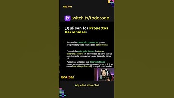 ¿Qué son los PROYECTOS PERSONALES para un PROGRAMADOR?